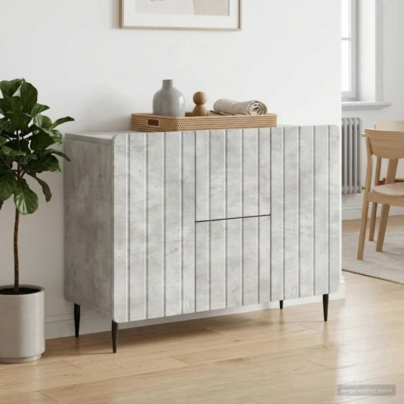 Kabalas Betono pilka 89 x 34,5 x 62 cm Apdirbta mediena