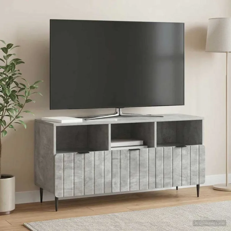 Televizoriaus spintelė Betono pilka 102 x 34,5 x 50 cm
