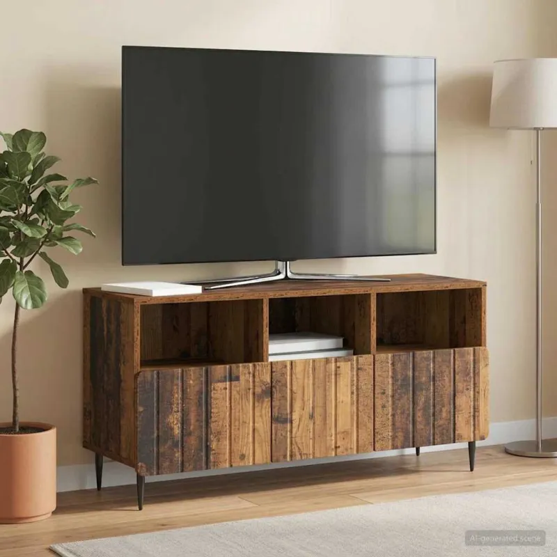 Televizoriaus spintelė Sendintos medienos 102 x 34,5 x 50 cm