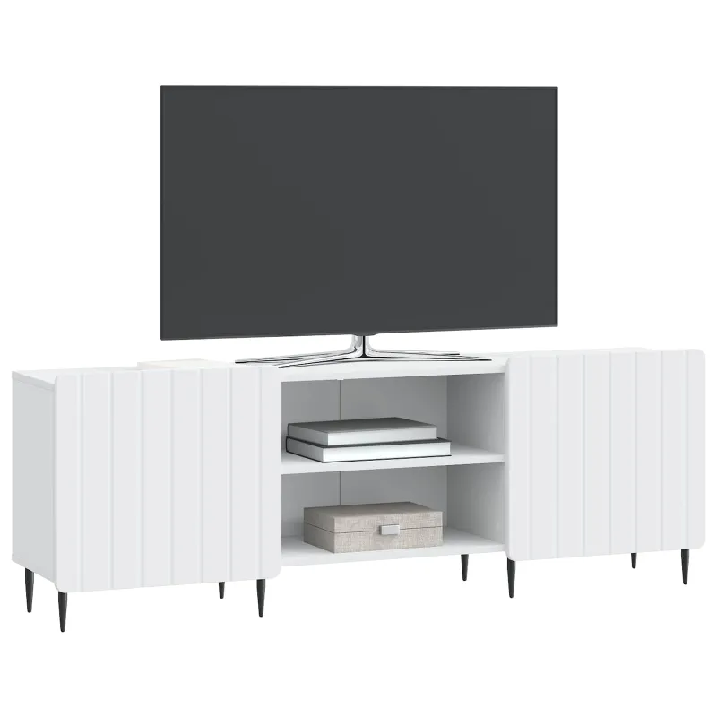 Televizoriaus spintelė Balta 150 x 31 x 52 cm Apdirbta mediena