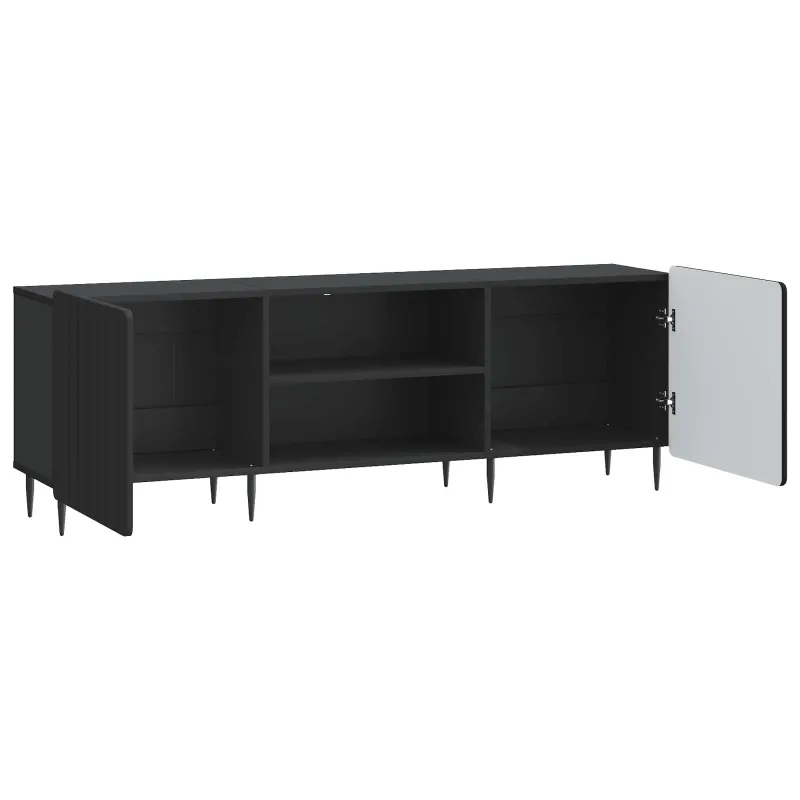 Televizoriaus spintelė Juoda 150 x 31 x 52 cm Apdirbta mediena
