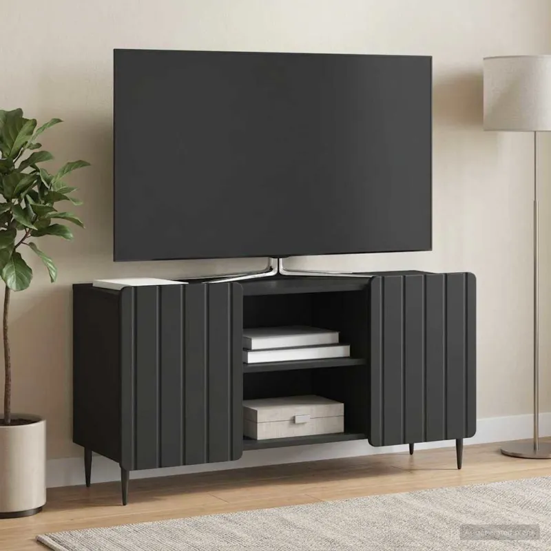 Televizoriaus spintelė Juoda 102 x 34,5 x 52 cm