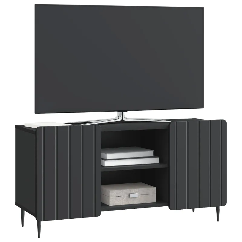 Televizoriaus spintelė Juoda 102 x 34,5 x 52 cm