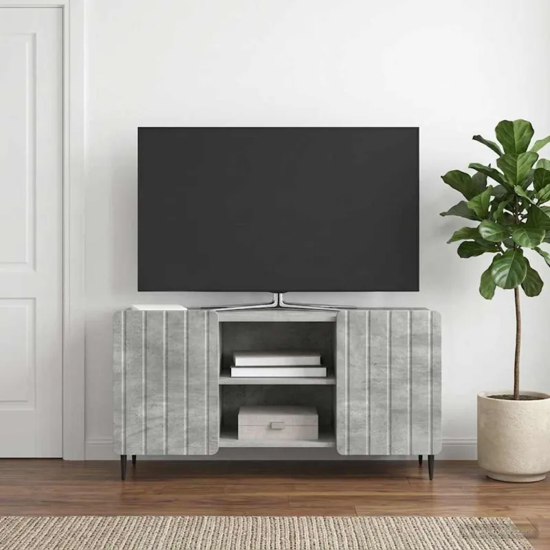 Televizoriaus spintelė Betono pilka 102 x 34,5 x 52 cm