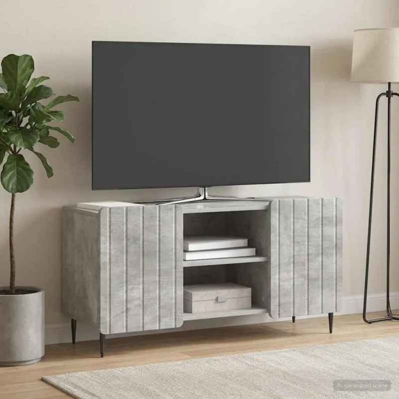 Televizoriaus spintelė Betono pilka 102 x 34,5 x 52 cm