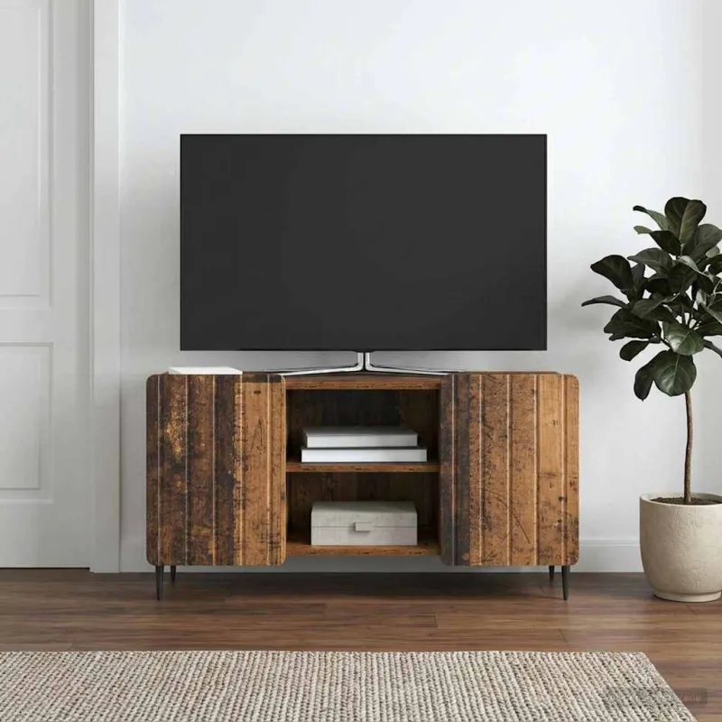Televizoriaus spintelė Sendintos medienos 102 x 34,5 x 52 cm