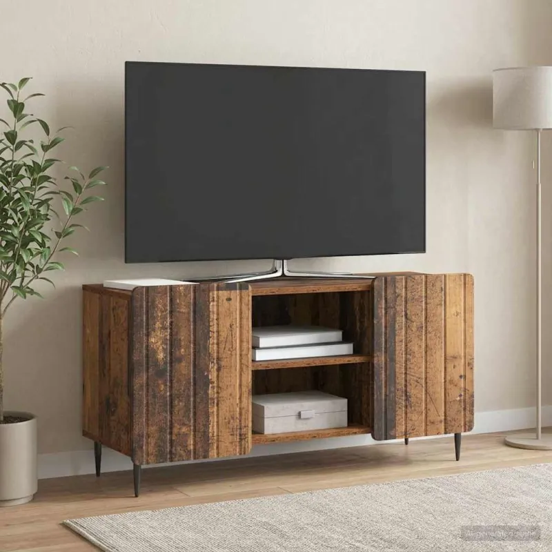Televizoriaus spintelė Sendintos medienos 102 x 34,5 x 52 cm