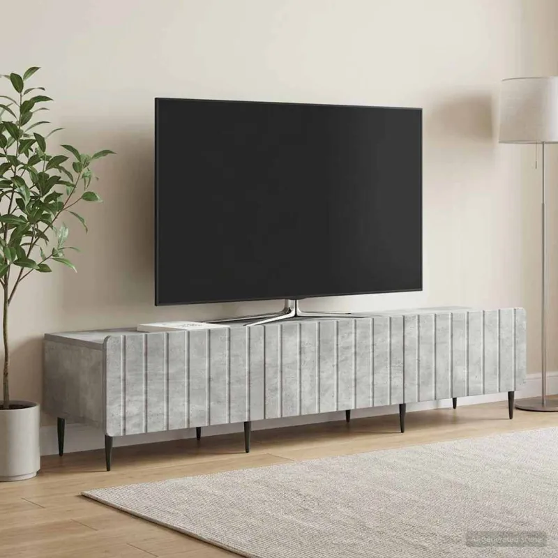 Televizoriaus spintelė Betono pilka 147 x 34,5 x 32 cm