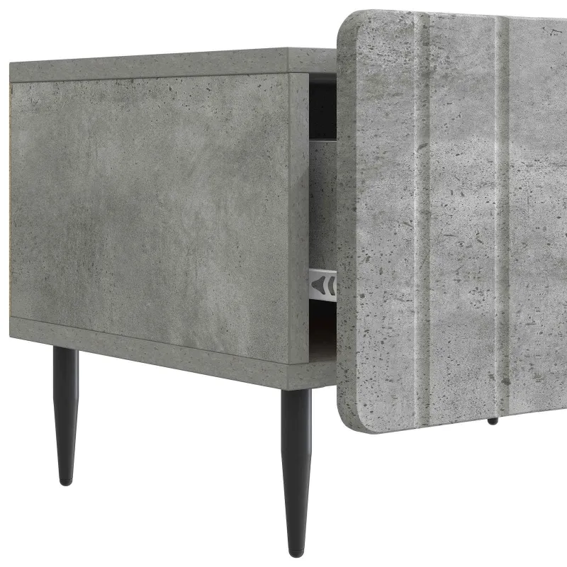 Televizoriaus spintelė Betono pilka 147 x 34,5 x 32 cm