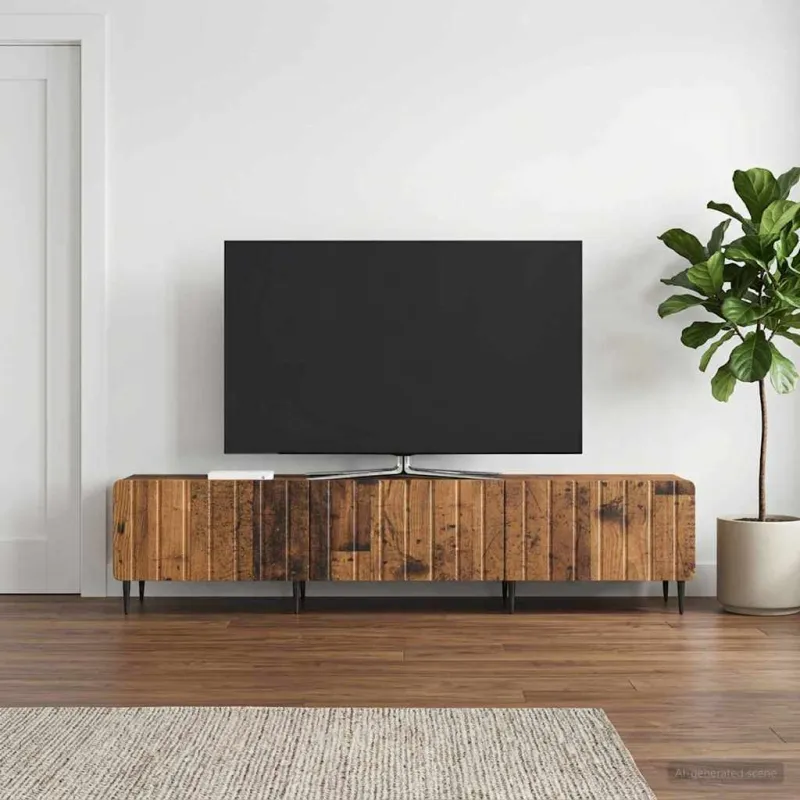 Televizoriaus spintelė Sendintos medienos 147 x 34,5 x 32 cm