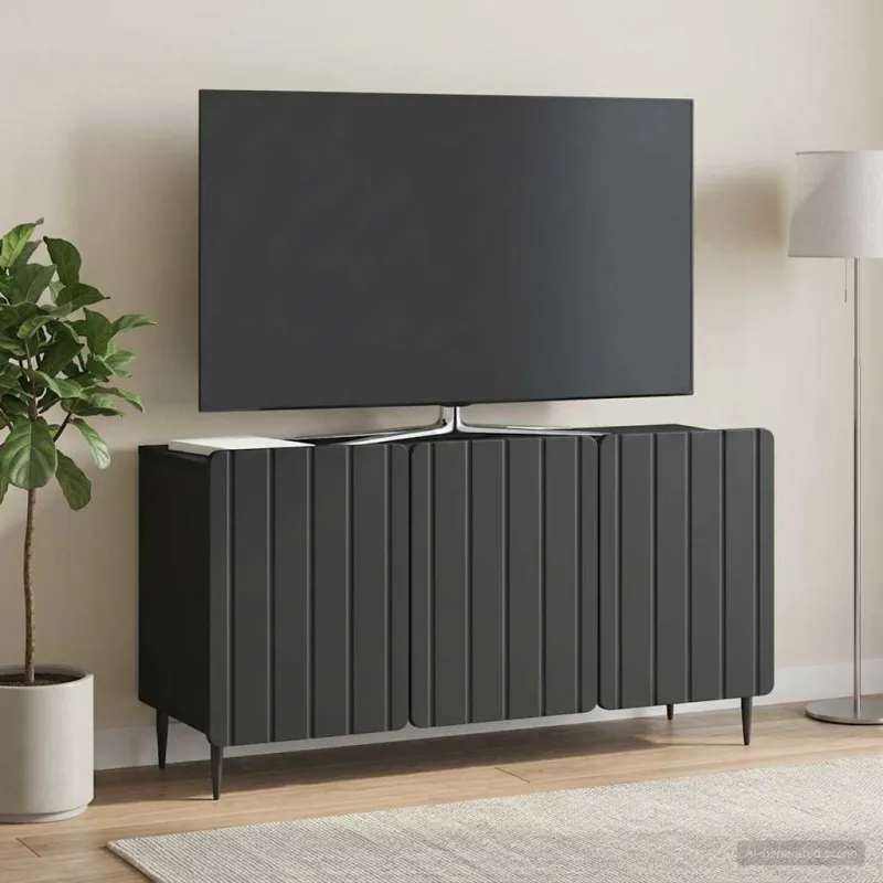 Televizoriaus spintelė Juoda 99 x 34,5 x 52 cm Apdirbta mediena
