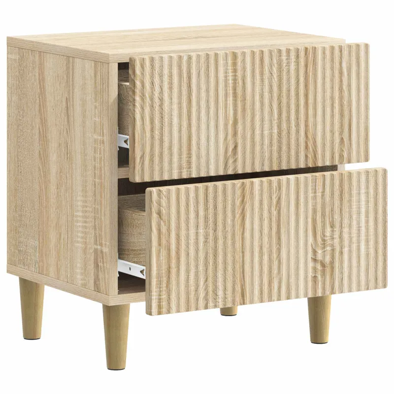 Šalia lovos spintelė 2 pcs Sonoma ąžuolas 43 x 34,5 x 48 cm