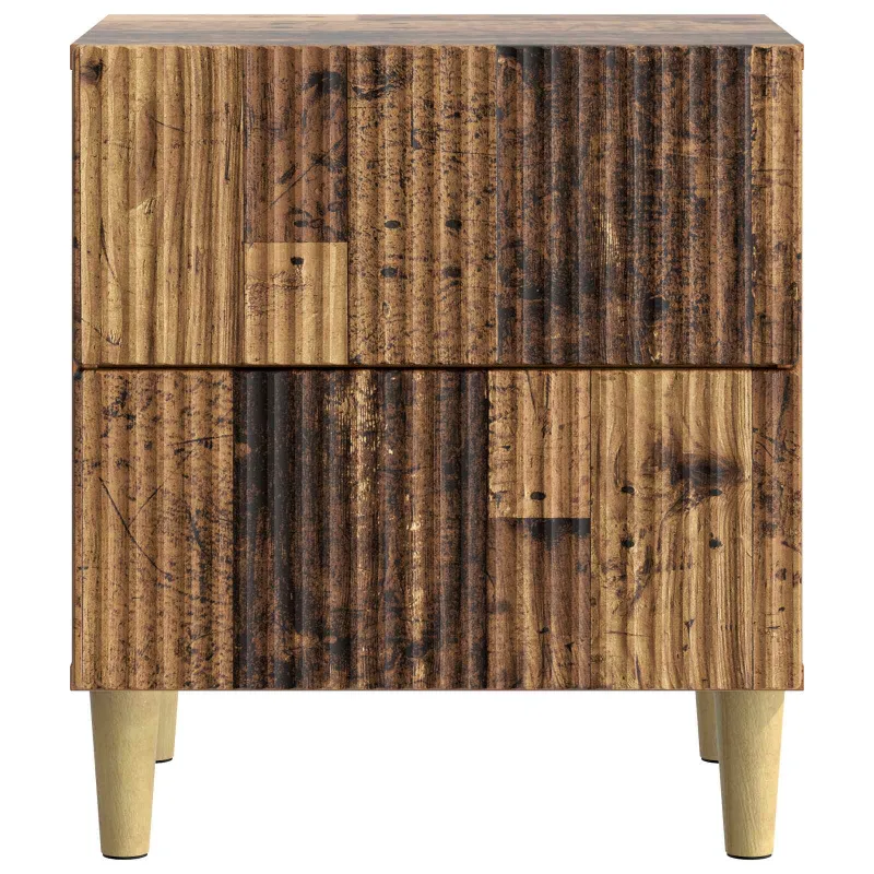 Šalia lovos spintelė 2 pcs Sendintos medienos 43 x 34,5 x 48 cm