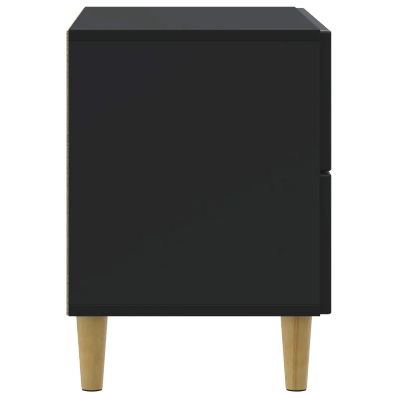 Šalia lovos spintelė Juoda 62 x 34,5 x 48 cm Apdirbta mediena