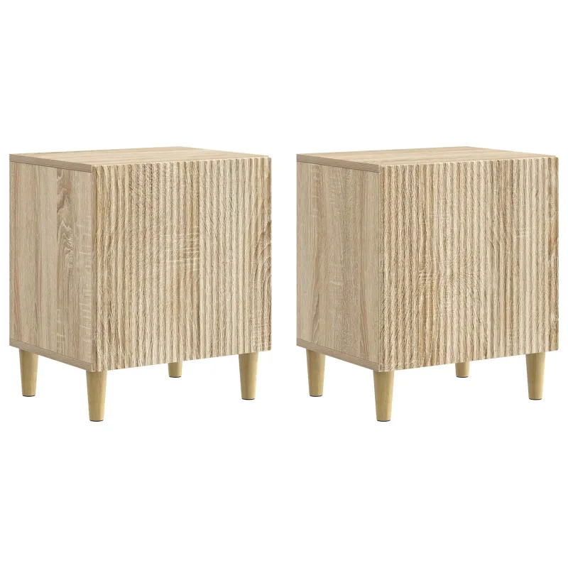 Šalia lovos spintelė 2 pcs Sonoma ąžuolas 43 x 34,5 x 50 cm