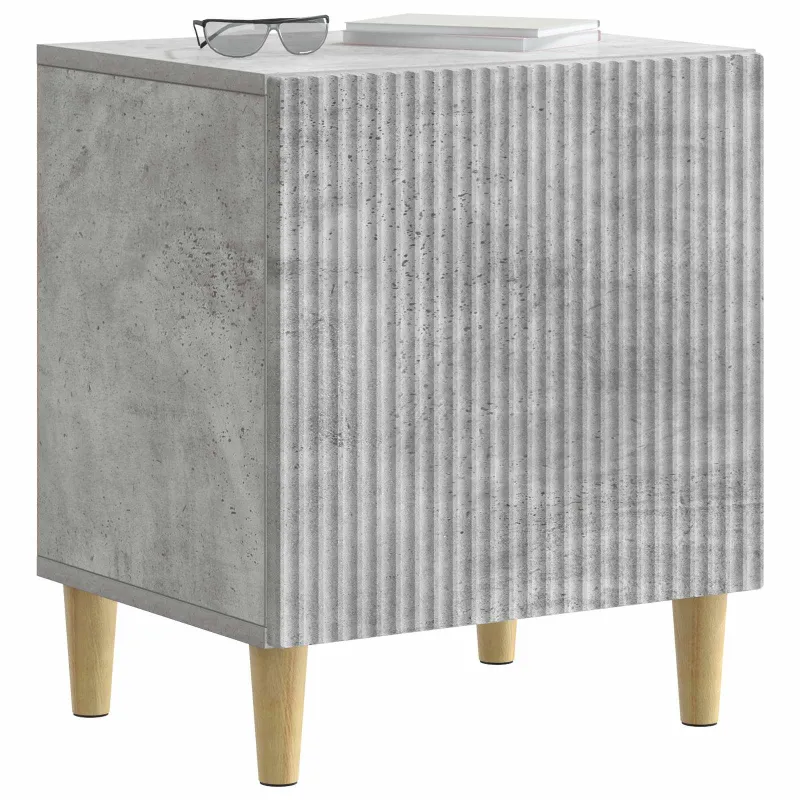 Šalia lovos spintelė 2 pcs Betono pilka 43 x 34,5 x 50 cm
