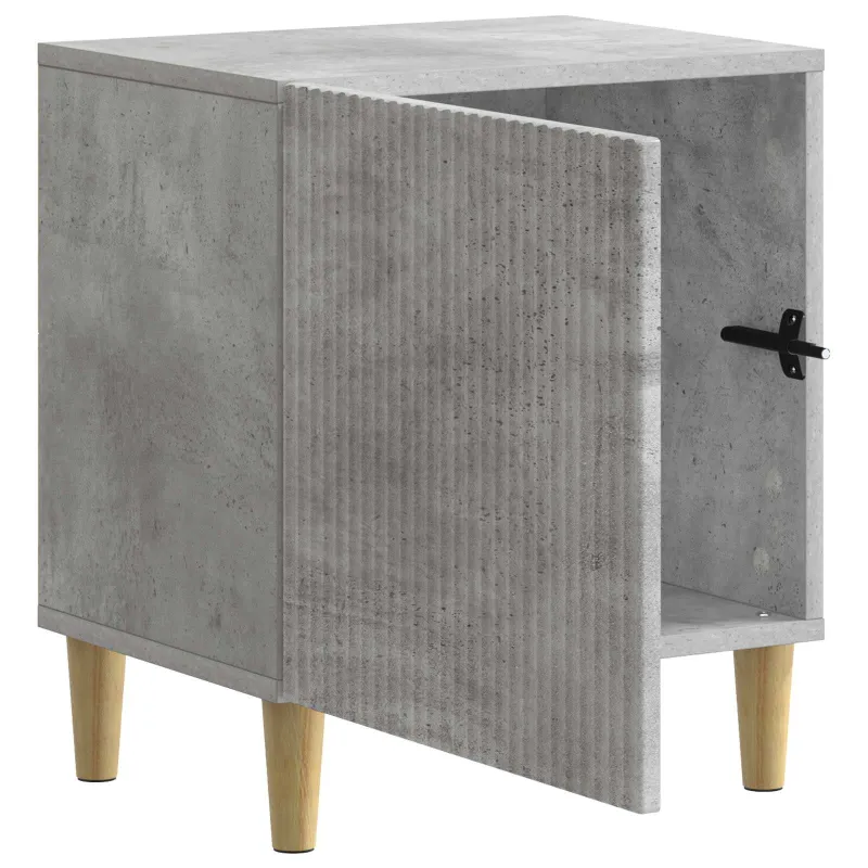 Šalia lovos spintelė 2 pcs Betono pilka 43 x 34,5 x 50 cm