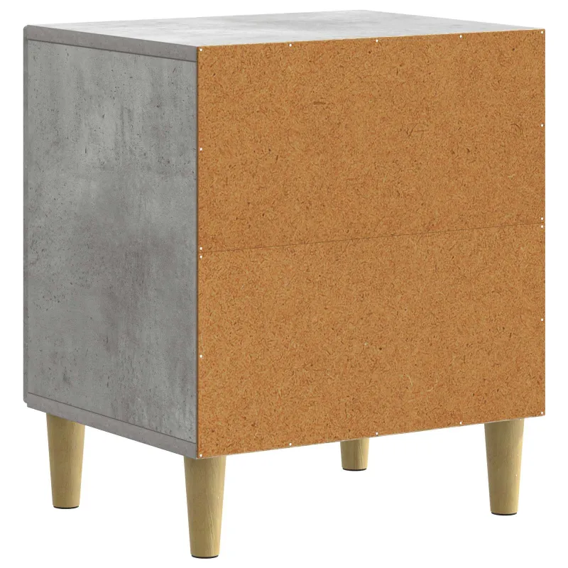 Šalia lovos spintelė 2 pcs Betono pilka 43 x 34,5 x 50 cm