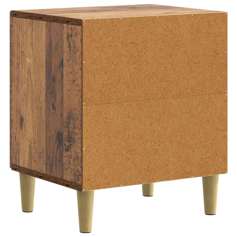Šalia lovos spintelė 2 pcs Sendintos medienos 43 x 34,5 x 50 cm