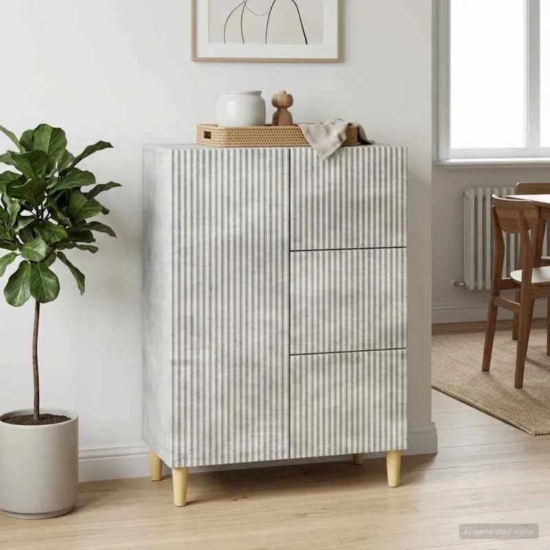 Kabalas Betono pilka 66 x 34,5 x 90 cm Apdirbta mediena