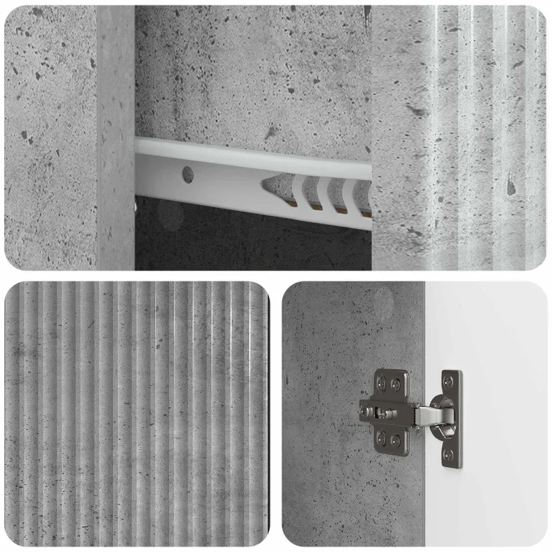 Kabalas Betono pilka 66 x 34,5 x 90 cm Apdirbta mediena