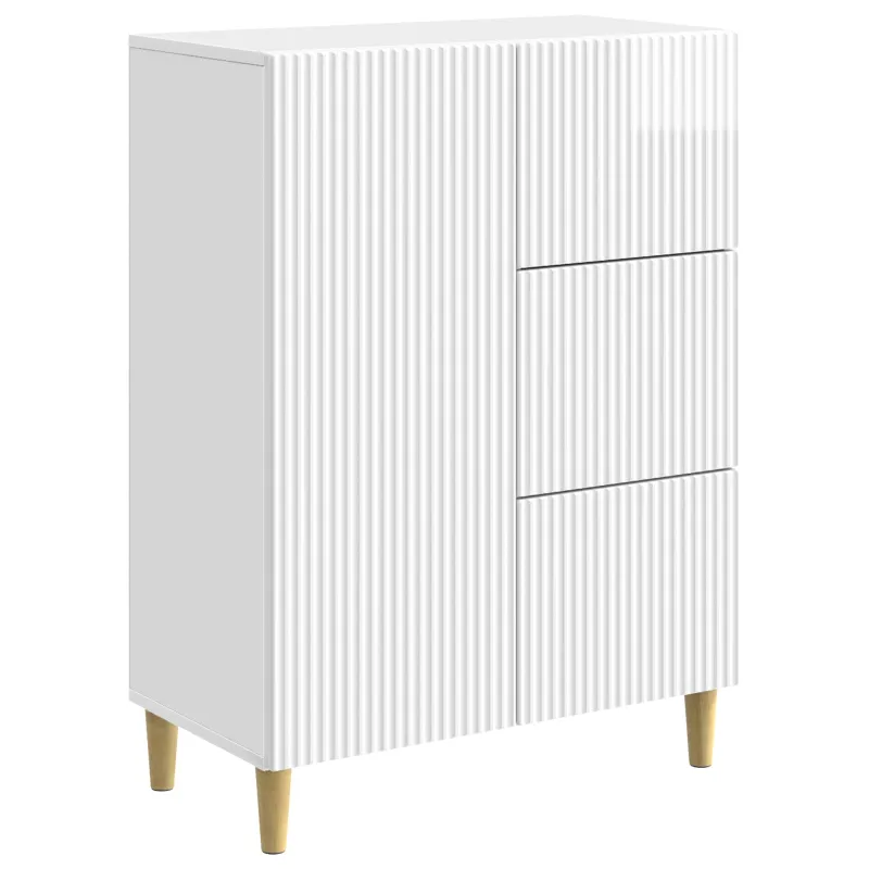 Kabalas Itin blizgi balta 66 x 34,5 x 90 cm Apdirbta mediena