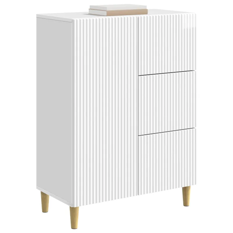 Kabalas Itin blizgi balta 66 x 34,5 x 90 cm Apdirbta mediena