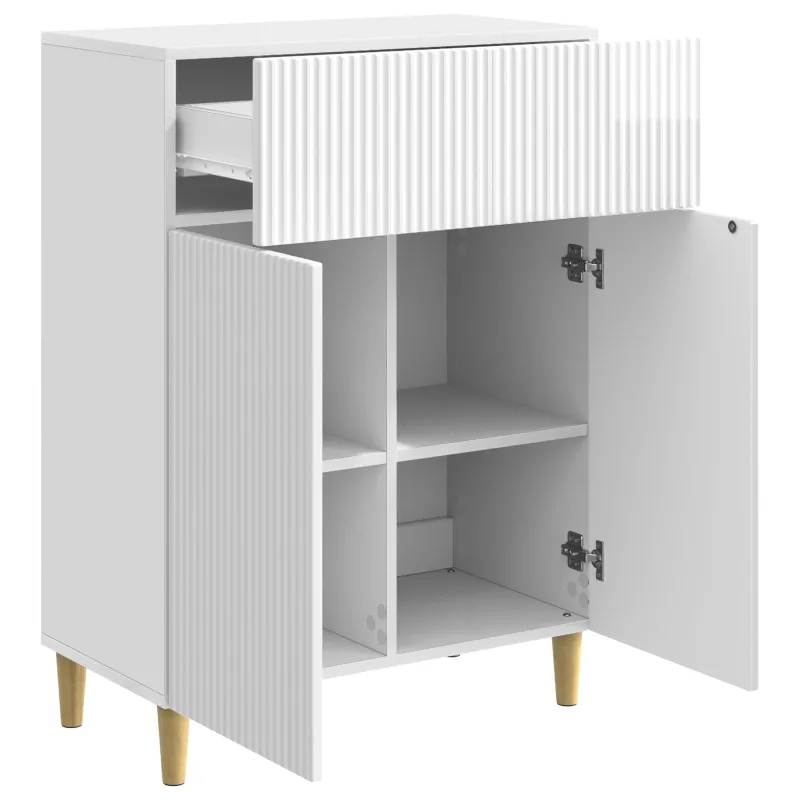 Kabalas Itin blizgi balta 66 x 34,5 x 90 cm Apdirbta mediena