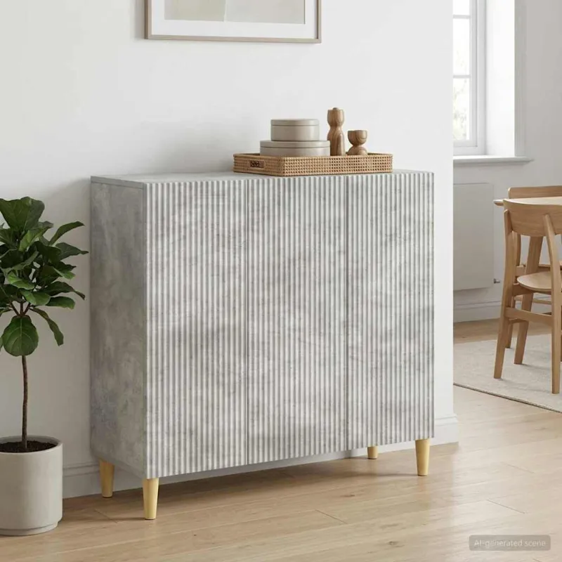 Kabalas Betono pilka 89 x 34,5 x 80 cm Apdirbta mediena