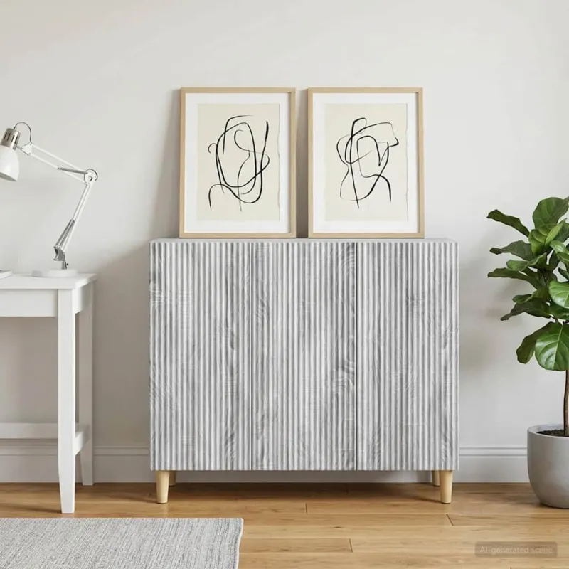 Kabalas Pilka sonoma ąžuolo 89 x 34,5 x 80 cm Apdirbta mediena