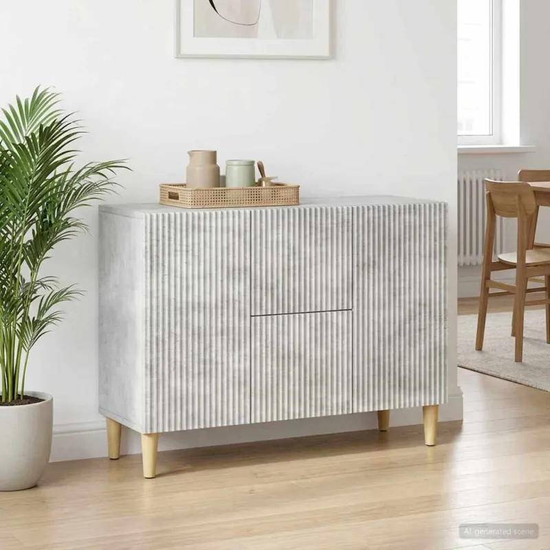 Kabalas Betono pilka 89 x 34,5 x 60 cm Apdirbta mediena