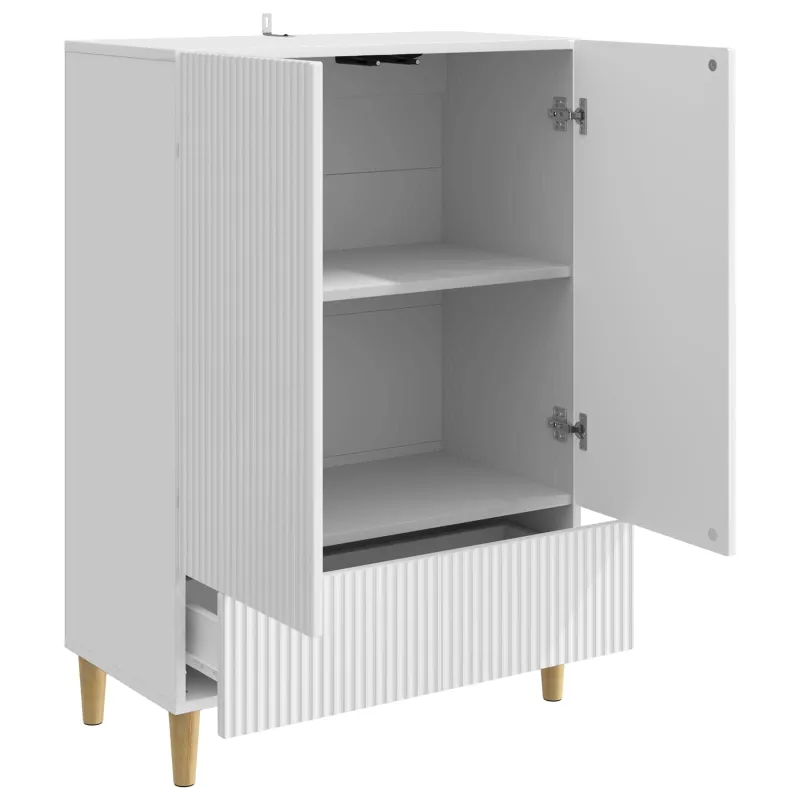 Kabalas Itin blizgi balta 66 x 34,5 x 95 cm Apdirbta mediena