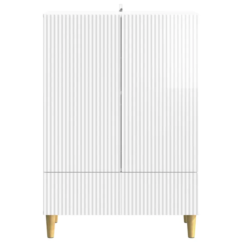 Kabalas Itin blizgi balta 66 x 34,5 x 95 cm Apdirbta mediena