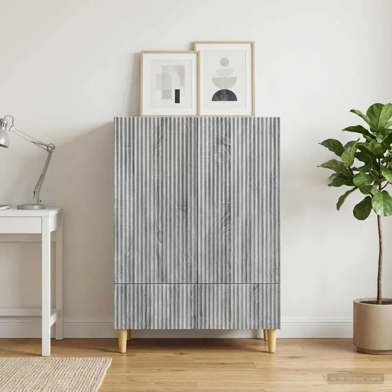 Kabalas Pilka sonoma ąžuolo 66 x 34,5 x 95 cm Apdirbta mediena