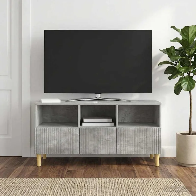 Televizoriaus spintelė Betono pilka 102 x 34,5 x 50 cm