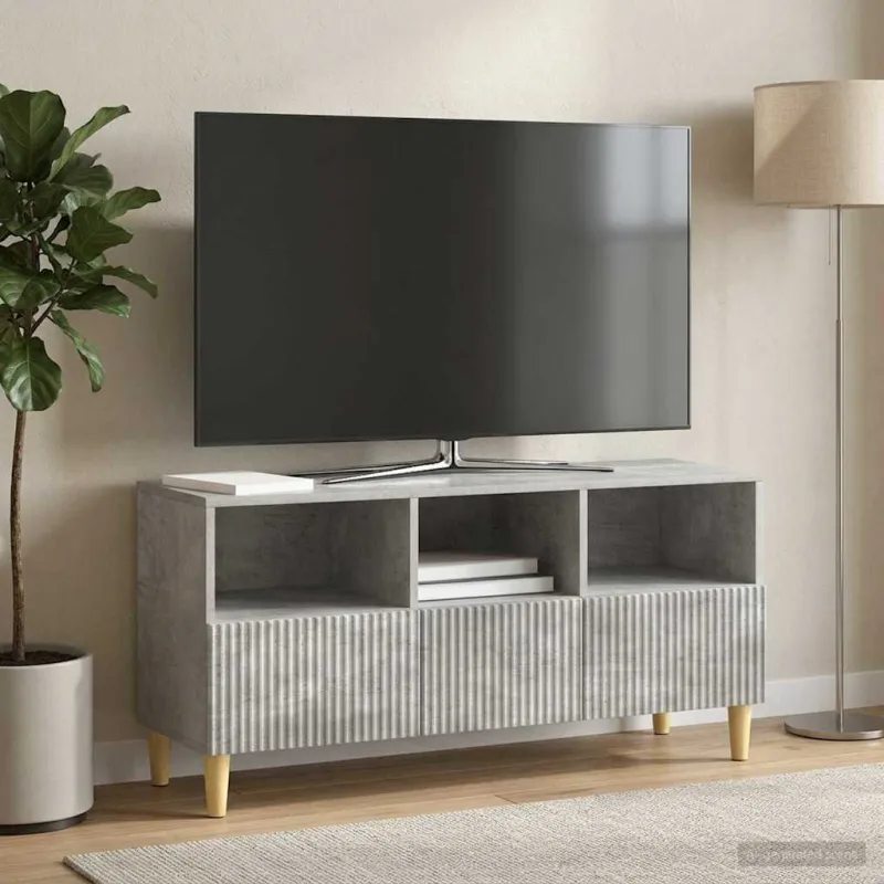 Televizoriaus spintelė Betono pilka 102 x 34,5 x 50 cm
