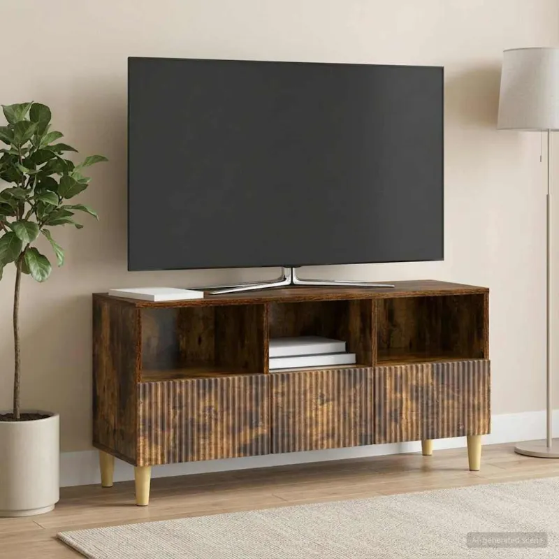 Televizoriaus spintelė Dūminio ąžuolo 102 x 34,5 x 50 cm