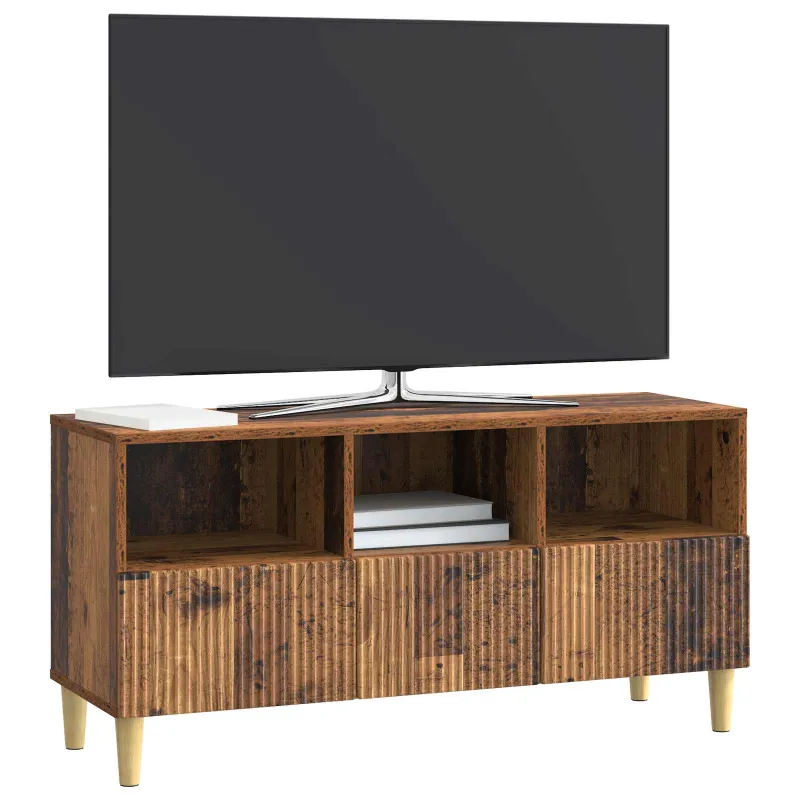Televizoriaus spintelė Sendintos medienos 102 x 34,5 x 50 cm