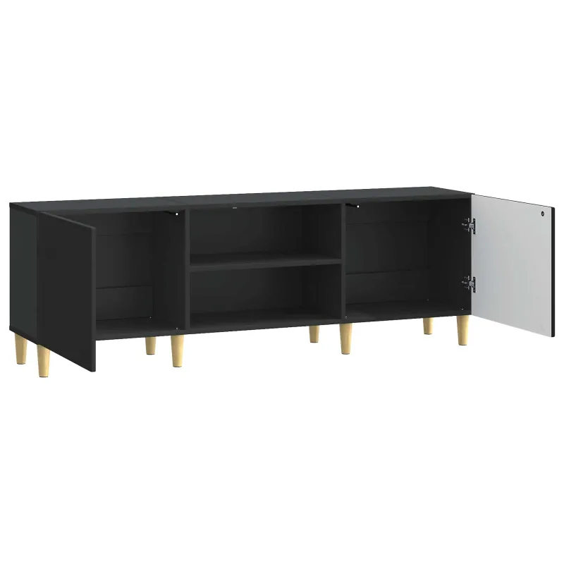 Televizoriaus spintelė Juoda 150 x 31 x 50 cm Apdirbta mediena