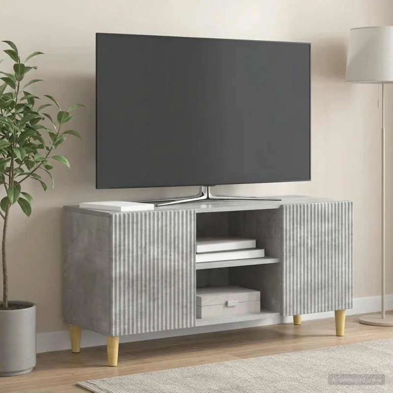 Televizoriaus spintelė Betono pilka 102 x 34,5 x 50 cm