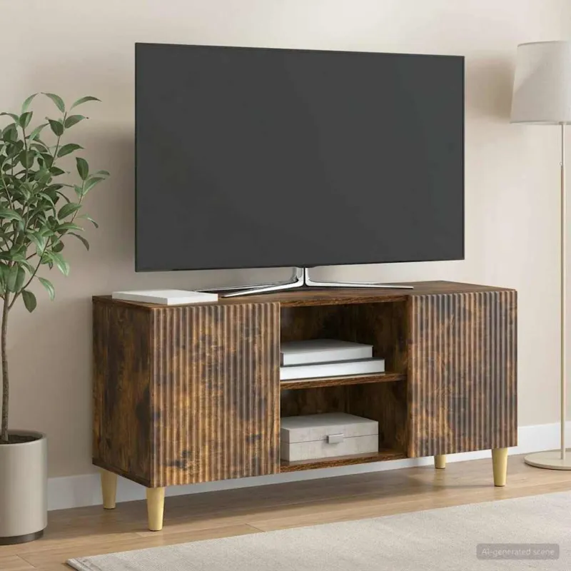 Televizoriaus spintelė Dūminio ąžuolo 102 x 34,5 x 50 cm
