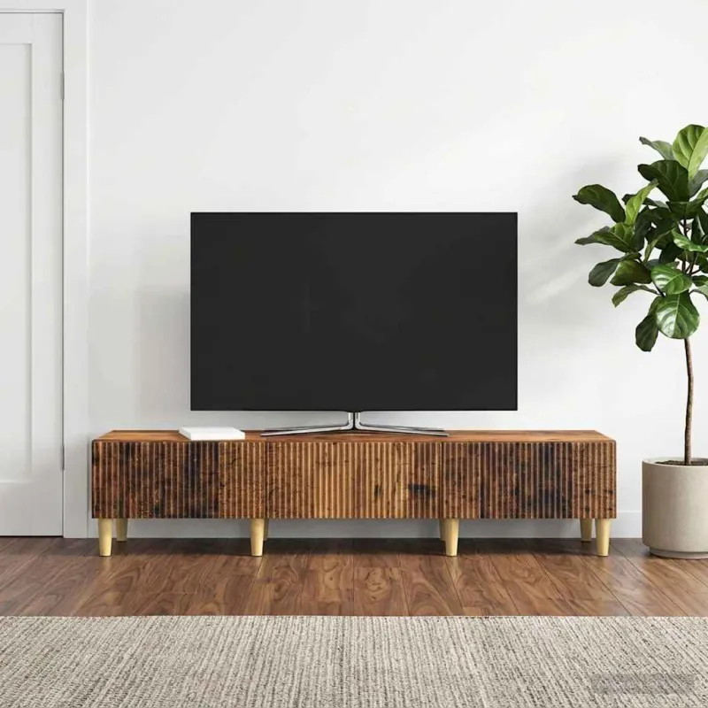 Televizoriaus spintelė Sendintos medienos 147 x 34,5 x 30 cm