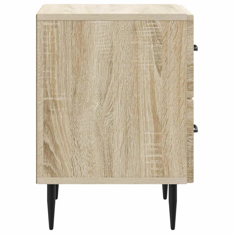 Šalia lovos spintelė 2 pcs Sonoma ąžuolas 43 x 34,5 x 47,5 cm