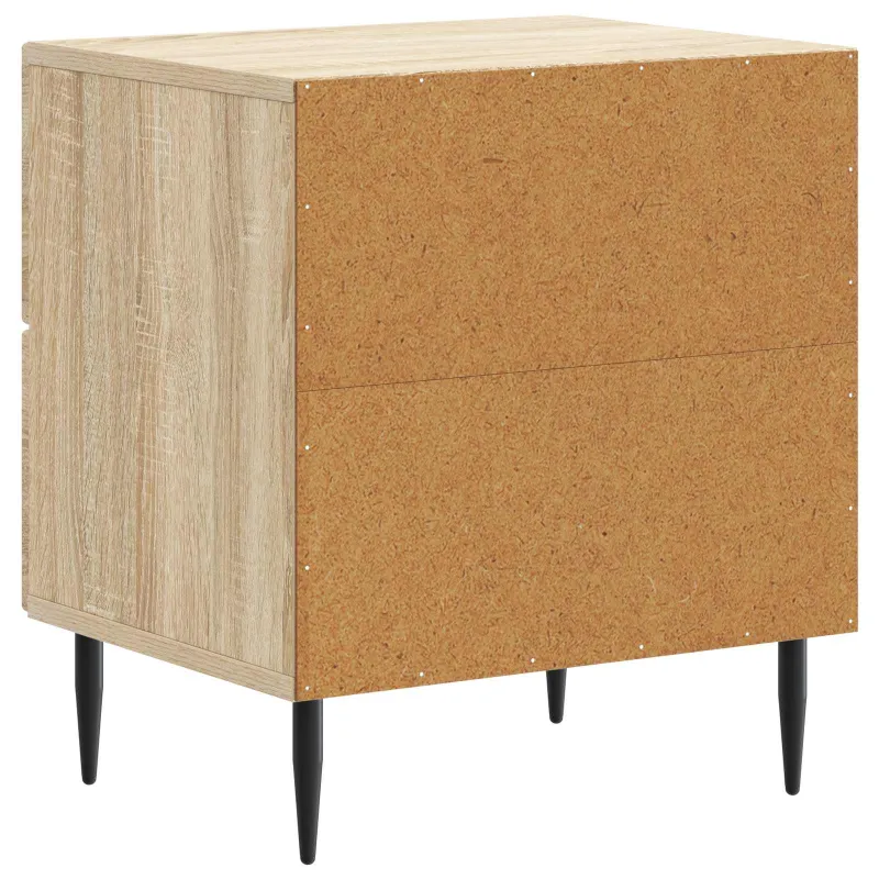 Šalia lovos spintelė 2 pcs Sonoma ąžuolas 43 x 34,5 x 47,5 cm