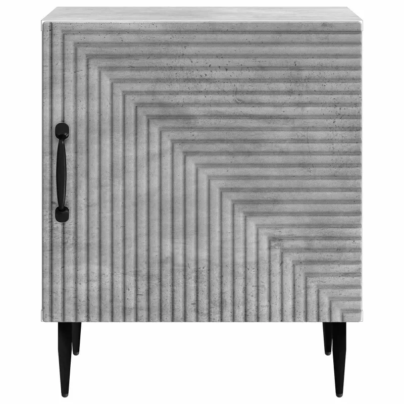 Šalia lovos spintelė 2 pcs Betono pilka 43 x 34,5 x 50 cm