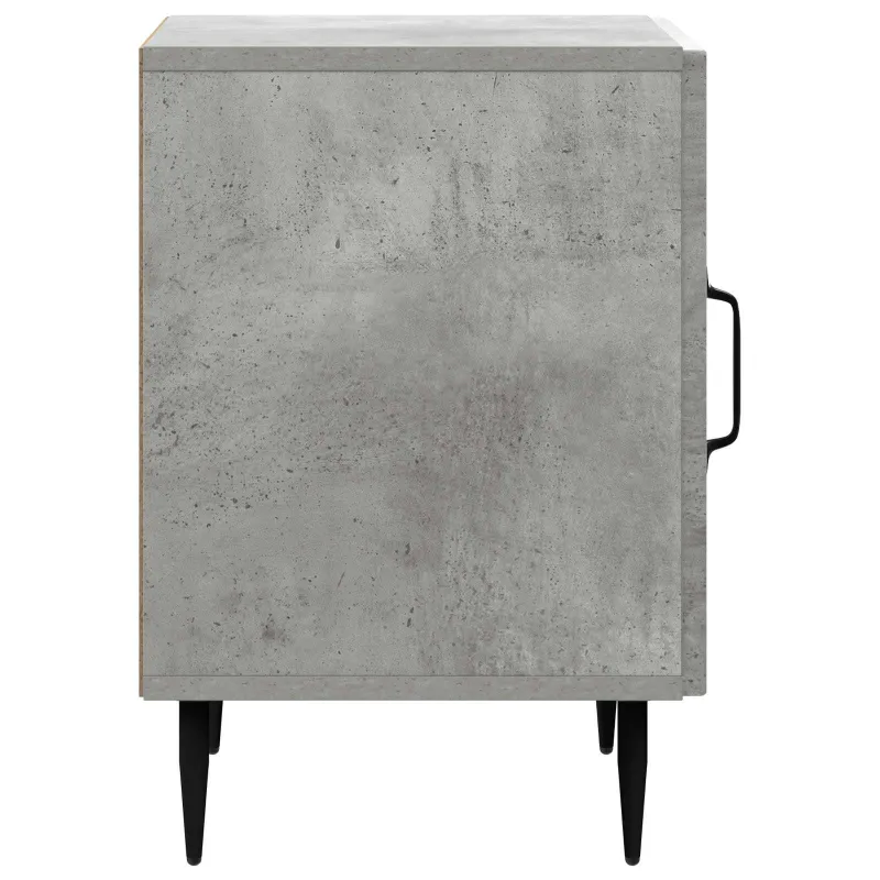 Šalia lovos spintelė 2 pcs Betono pilka 43 x 34,5 x 50 cm