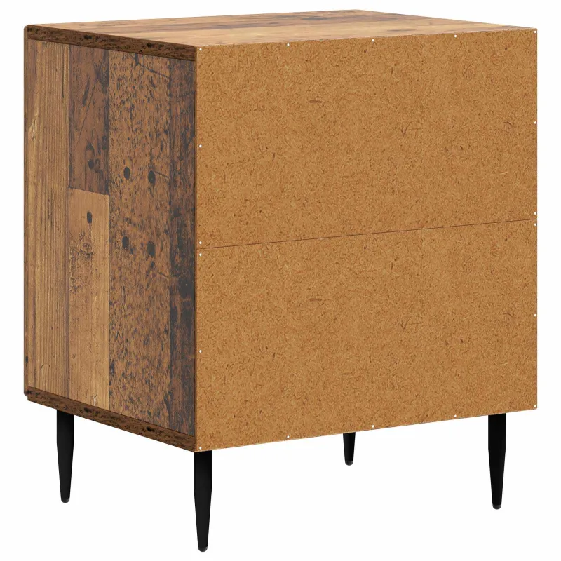 Šalia lovos spintelė 2 pcs Sendintos medienos 43 x 34,5 x 50 cm