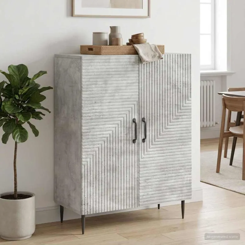 Kabalas Betono pilka 66 x 34,5 x 89,5 cm Apdirbta mediena