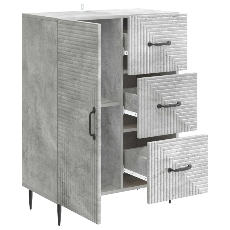 Kabalas Betono pilka 66 x 34,5 x 89,5 cm Apdirbta mediena