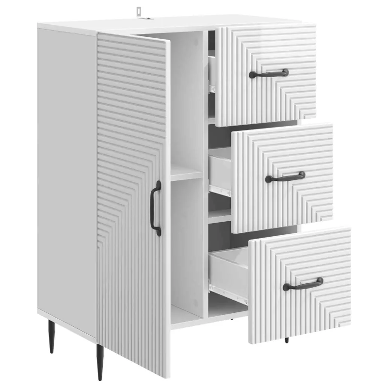 Kabalas Itin blizgi balta 66 x 34,5 x 89,5 cm Apdirbta mediena